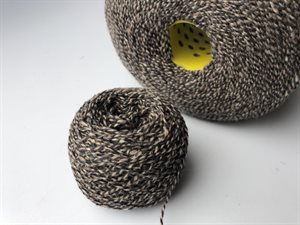 100% cashmere - lækker sort/brun, sælges pr. gram